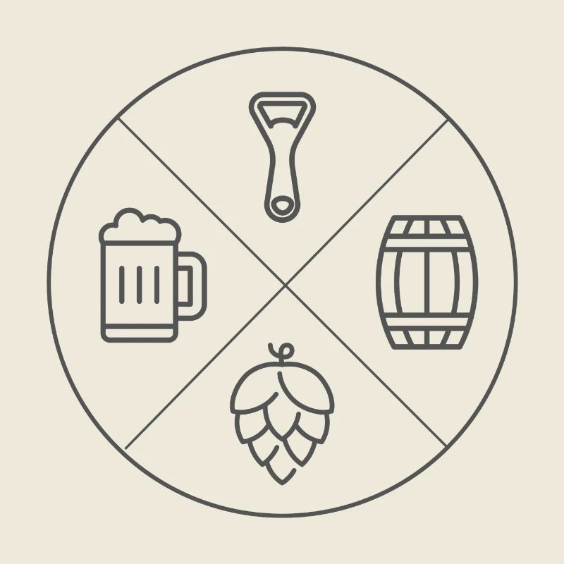 Bier Design Schlicht