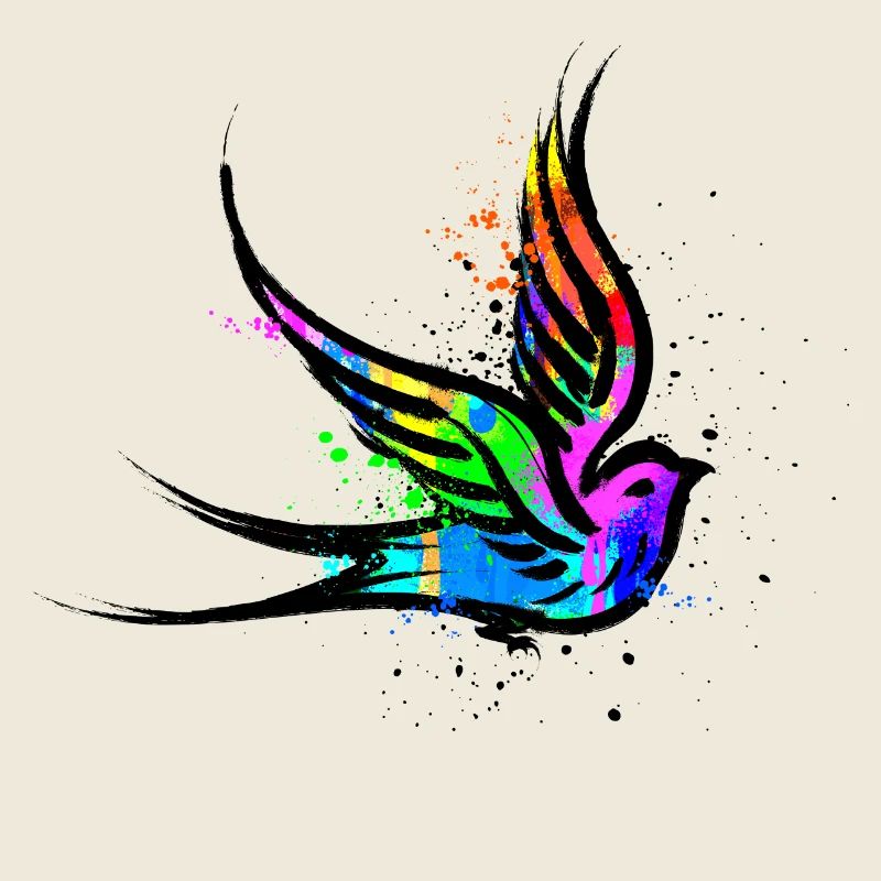 Bird Art Graffiti Drawing Illustration