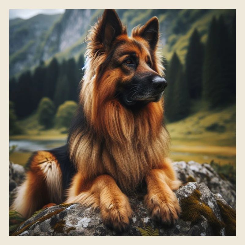 Deutscher Schäferhund Kunst