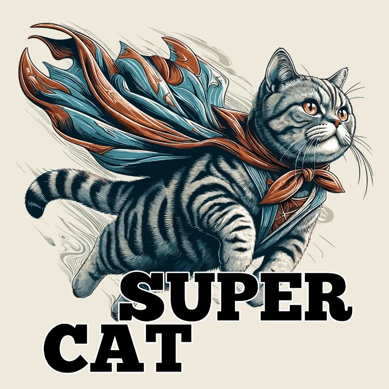 Super Katze Britisch Kurzhaar BKH getigert