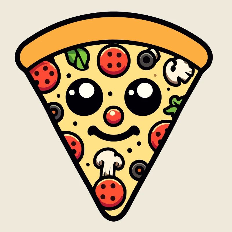 Pepperoni plein d’entrain : la tranche heureuse