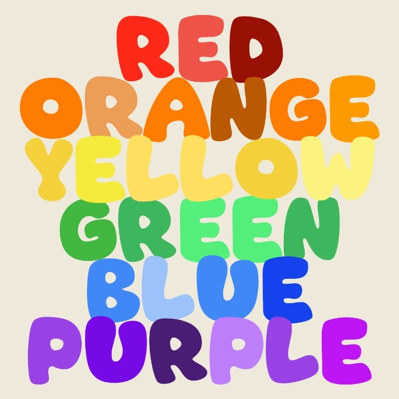 Série Rainbow Color Words