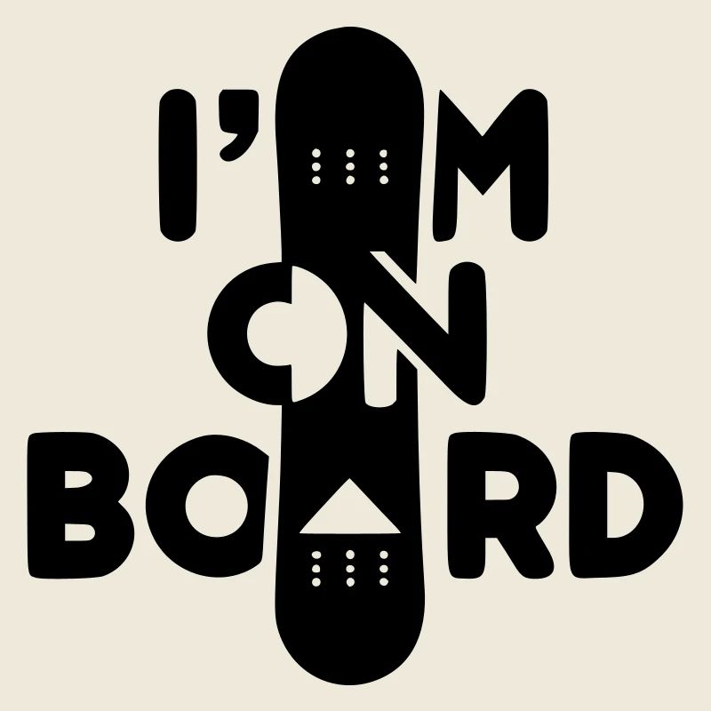 Je suis à bord d’un snowboard
