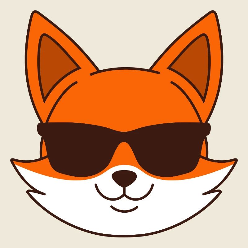 Fuchs mit Sonnenbrille