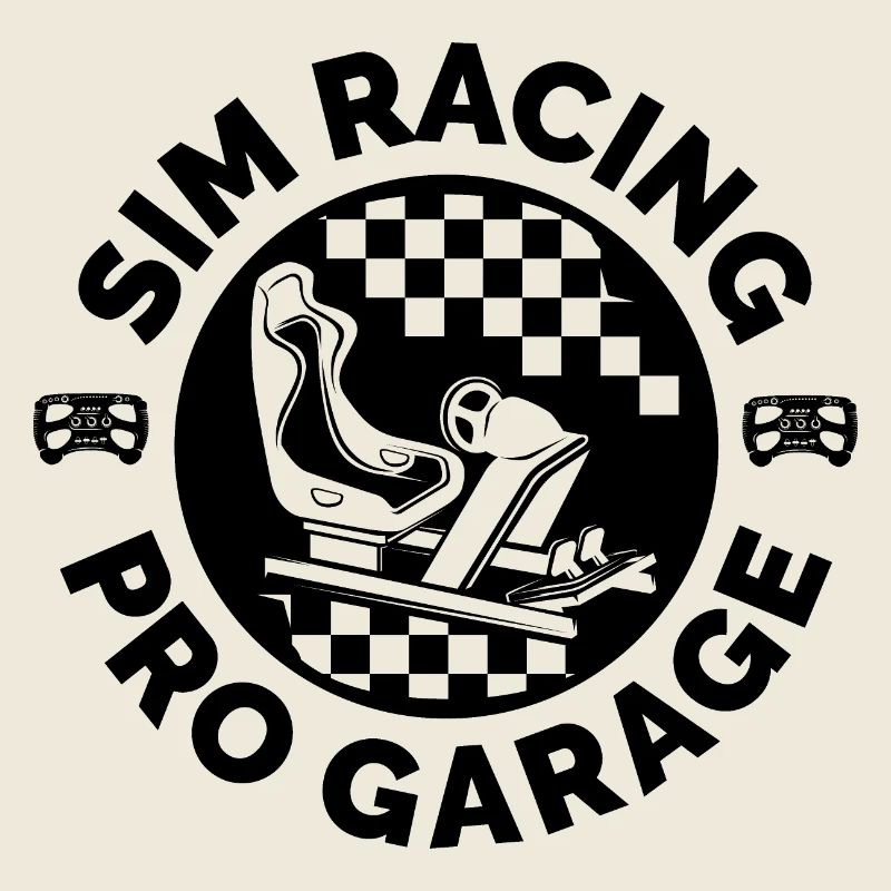 Simracing Pro Emblem Sim Racer Gaming Icon Logo