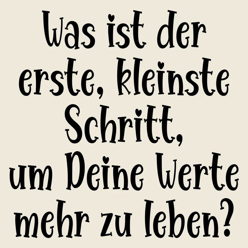 WERTE LEBEN - ERSTER SCHRITT