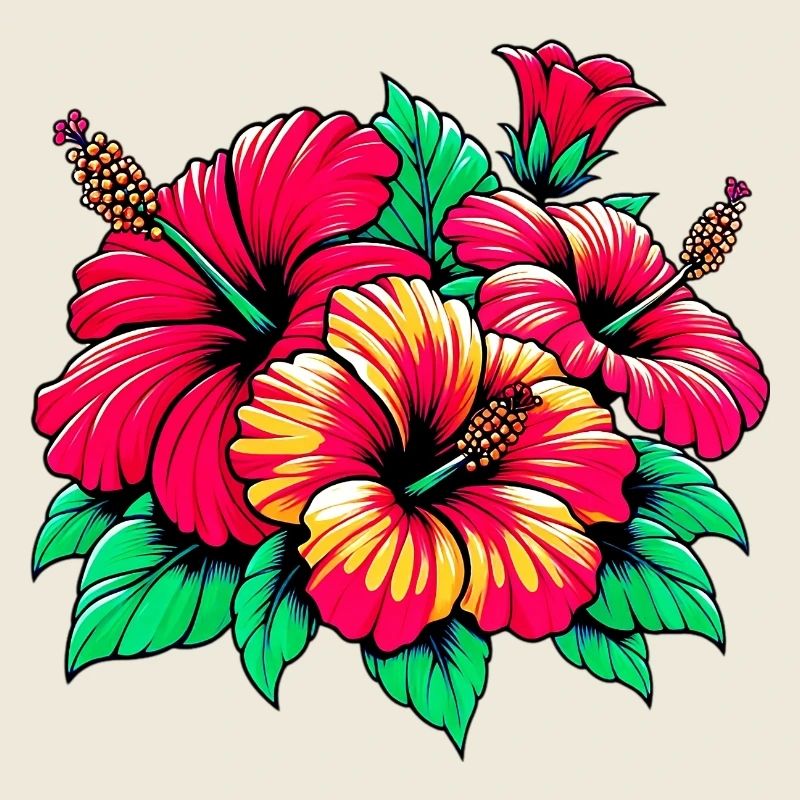 Fleurs d’hibiscus