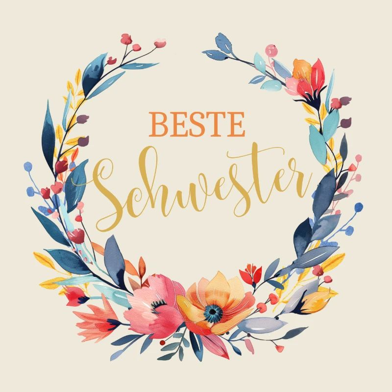 Beste Schwester! Personalisierbares Design