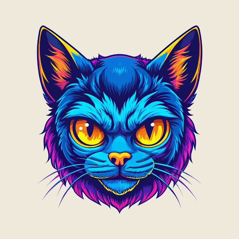Pixie Bob Katze Rasse Cartoon Kawaii Tier Haustier