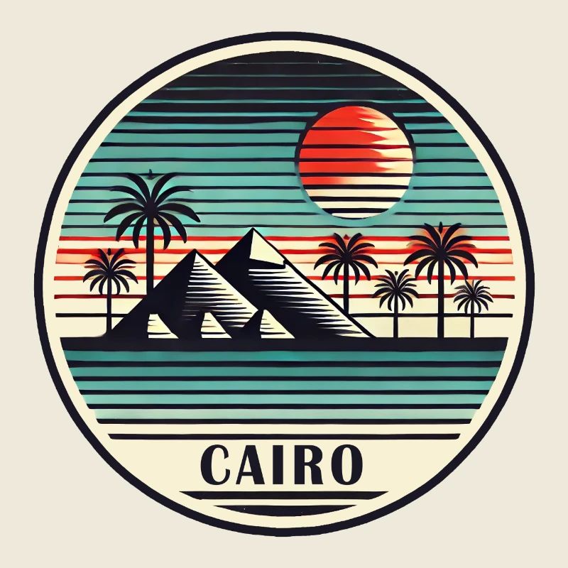 Le Caire, Égypte, Pyramides, Désert