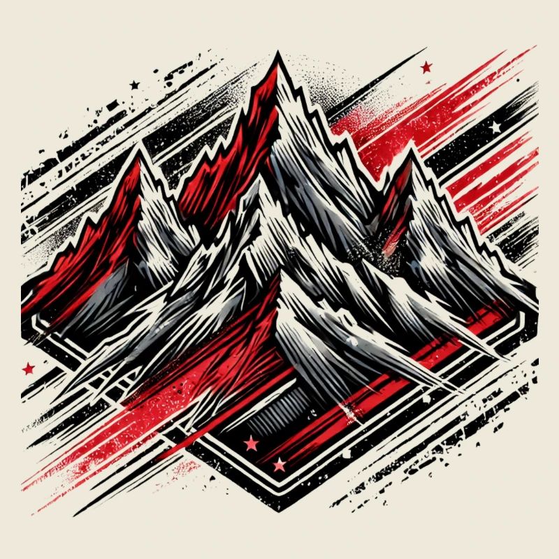 Schroffe Berge