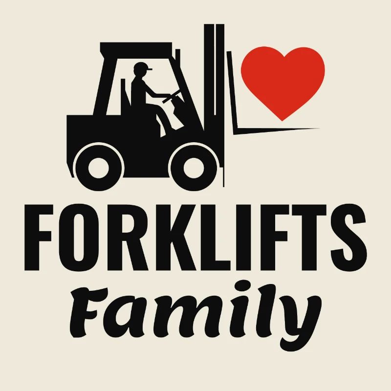 Forklift Operator Heavy Equipment Driver Family