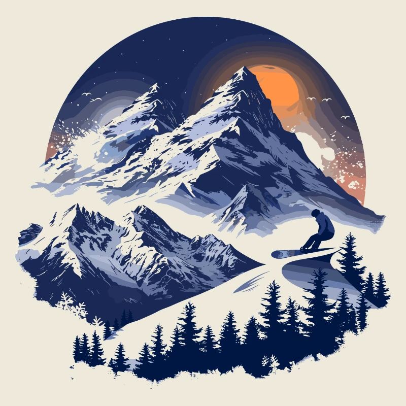 Graphismes de snowboard