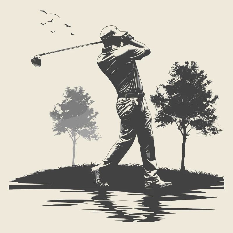 Golfer Graphic