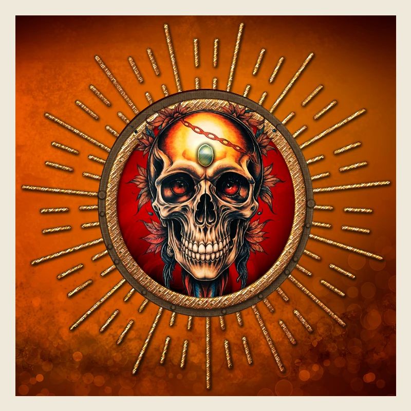 A skull whose