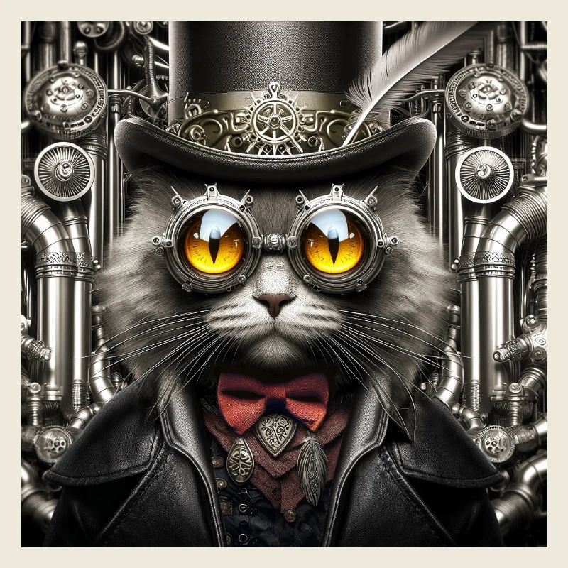 Steampunk-Katze