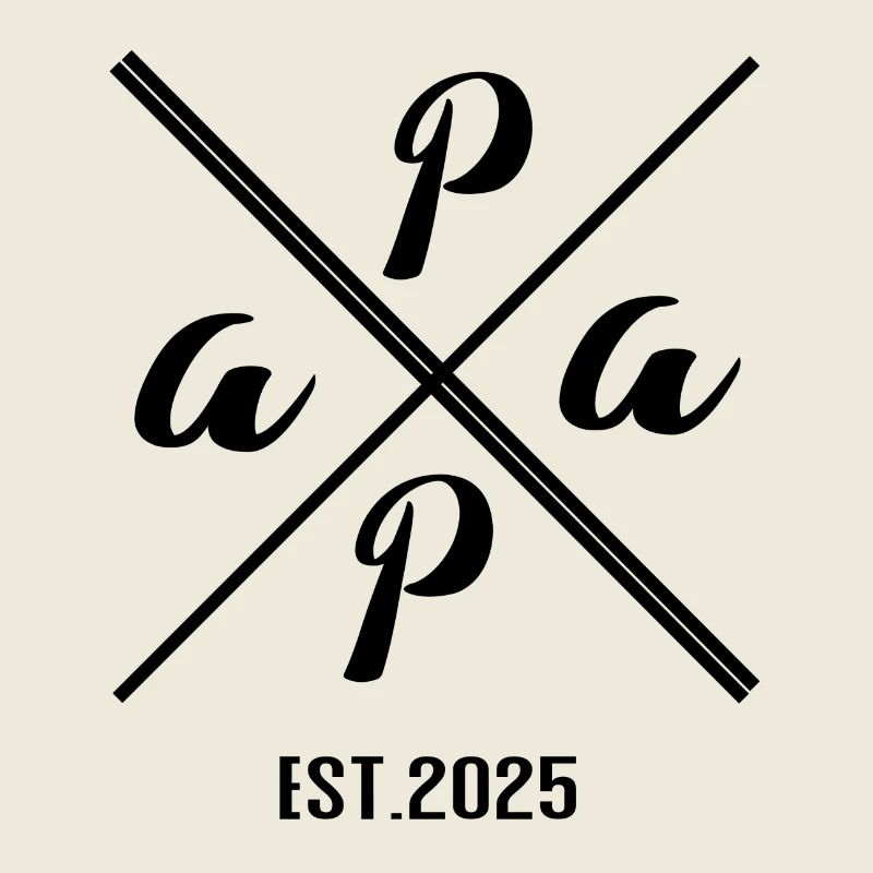 Papa Established 2025 – Minimalist Gift Design