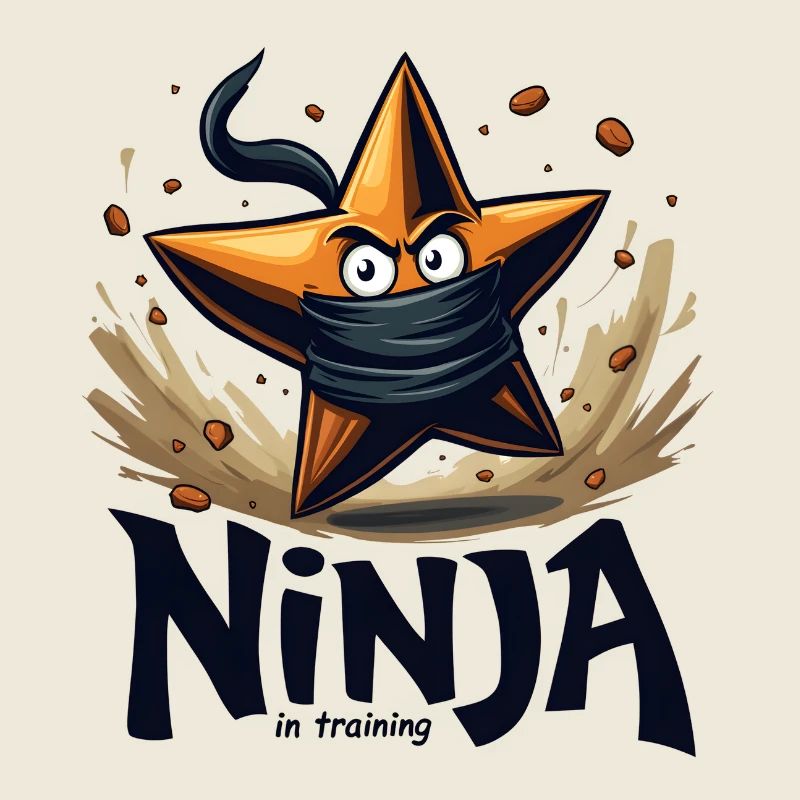 Étoile de ninja en formation