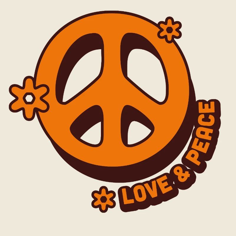 Love & Peace – Retro Hippie Style