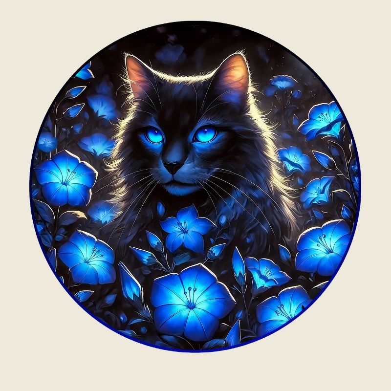 Brightly beautiful cat