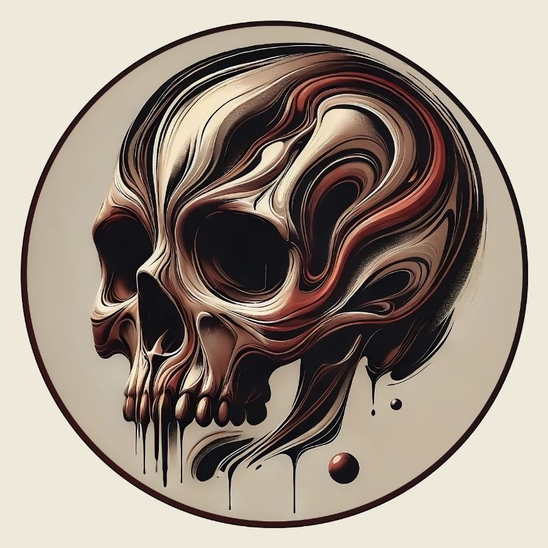 Kunstvoller Schädel