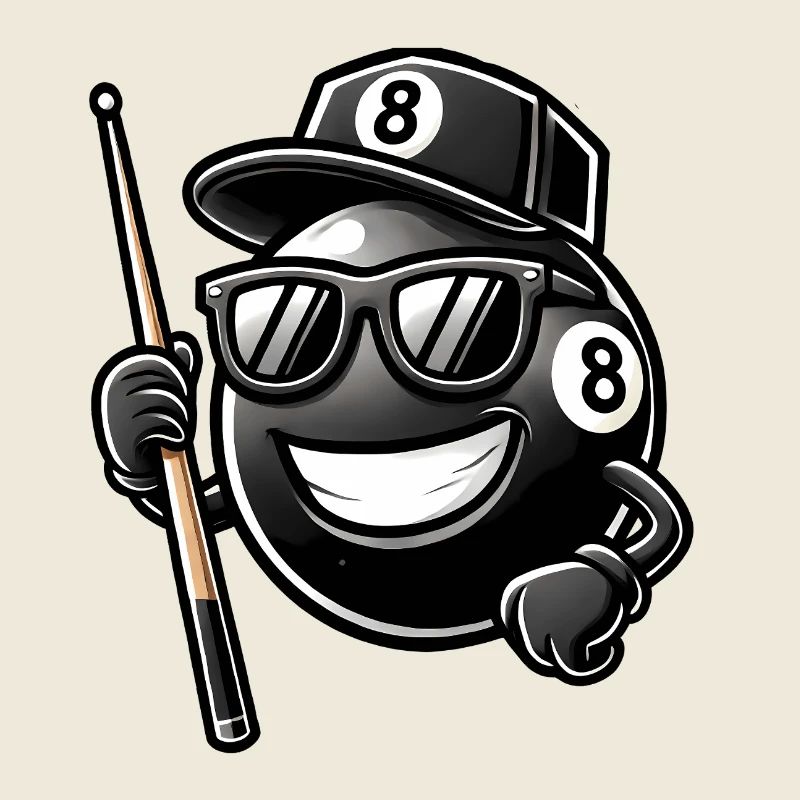 Cool billiard 8-ball design