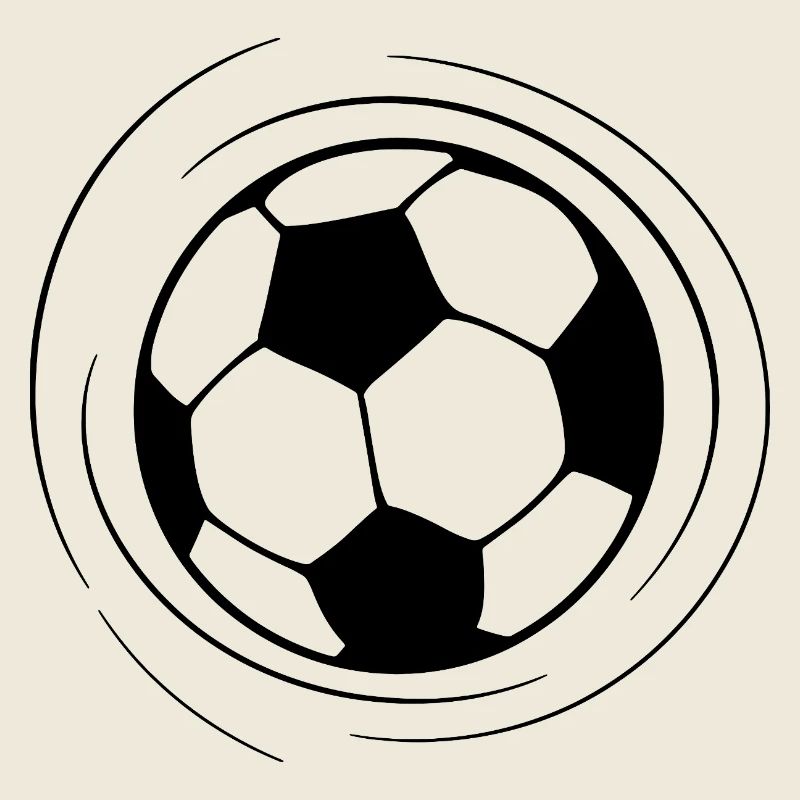 Fußball Line Art