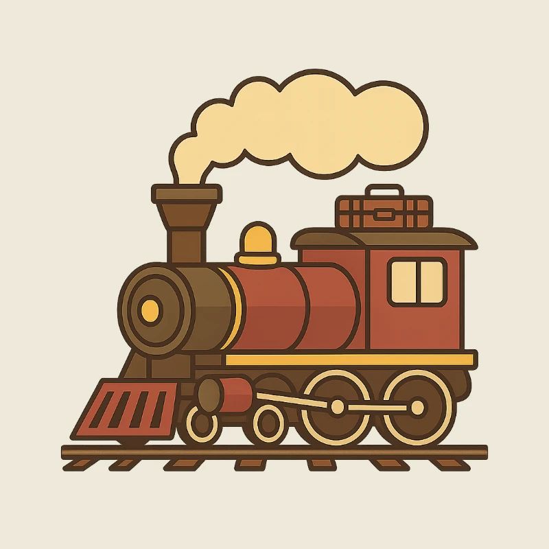 Retro-Lokomotive (links)