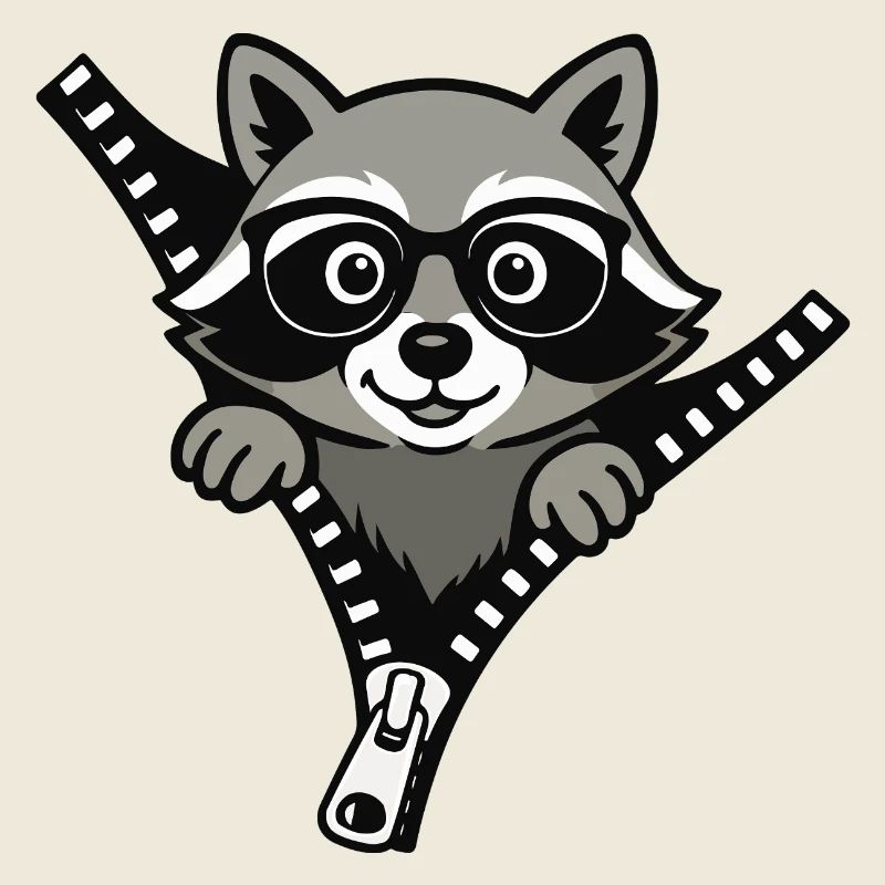 Neugieriger Waschbär