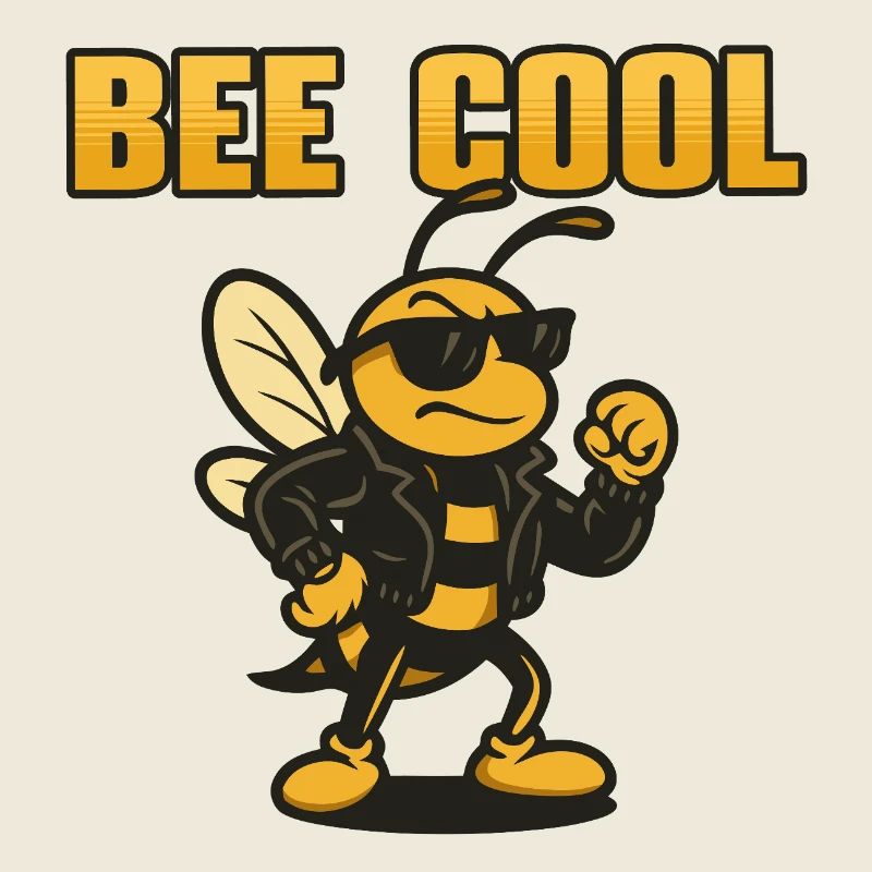 Bee Cooler Biker bi in Lederjacke