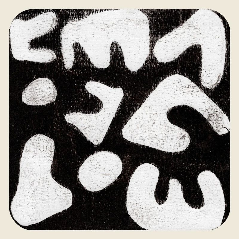 Abstrait Monoprint Impression d’art Tribal