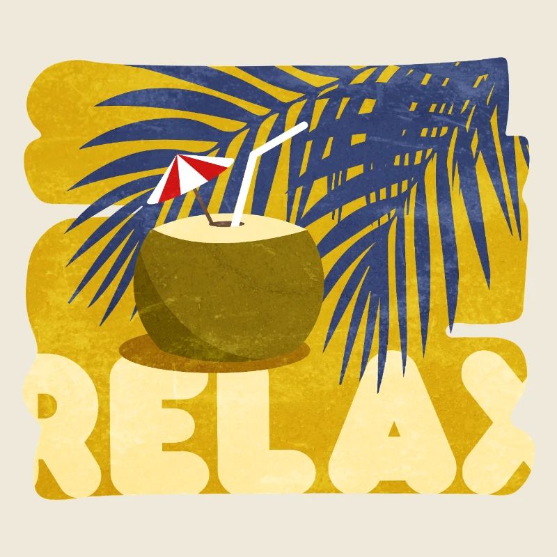 Relaxed, summer, comical, cocktail atmosphere