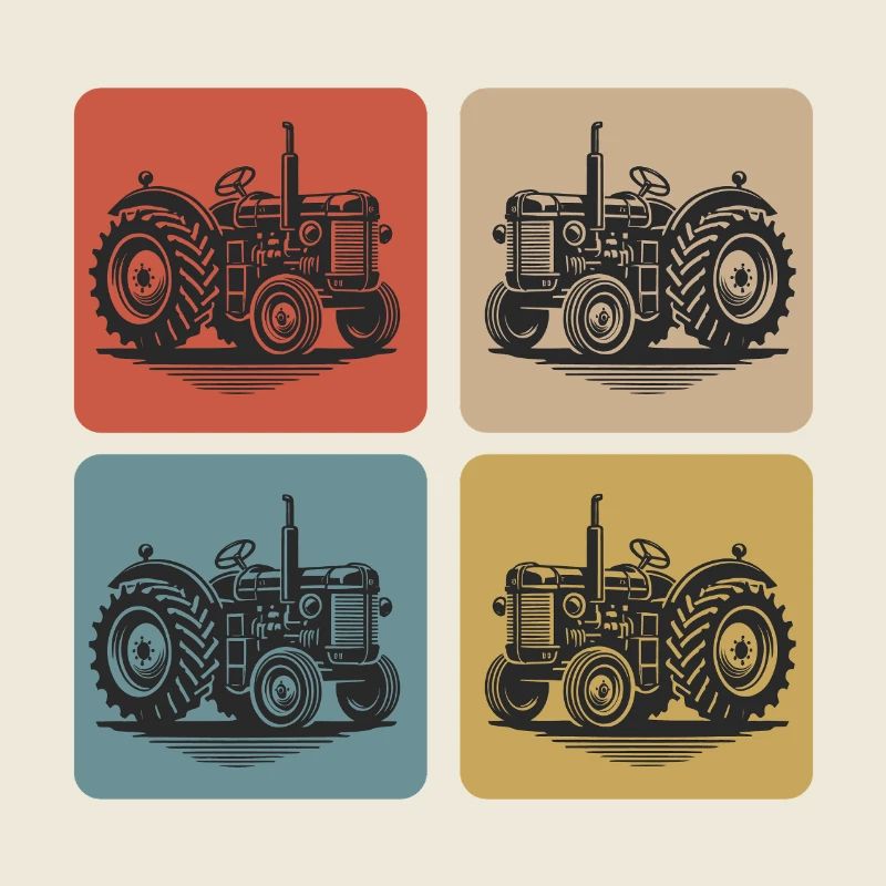 Classic tractor vintage look