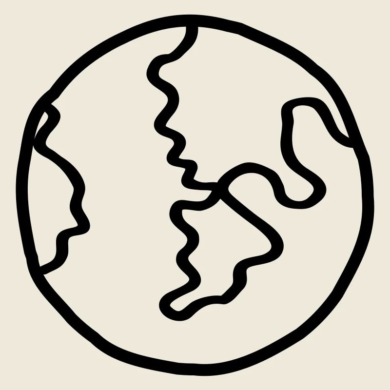 Planète Terre Doodle de l’espace