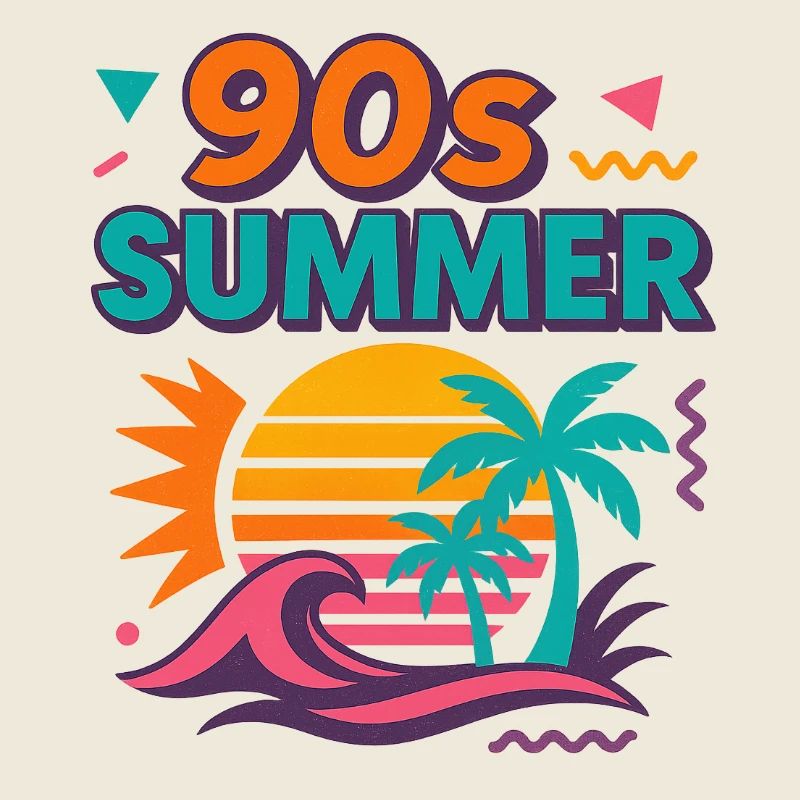 90s Sommer Retro Design