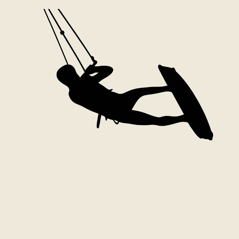 Kiter. Kitesurfing