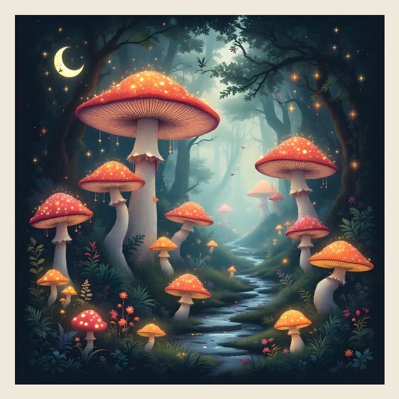 Forêt de champignons