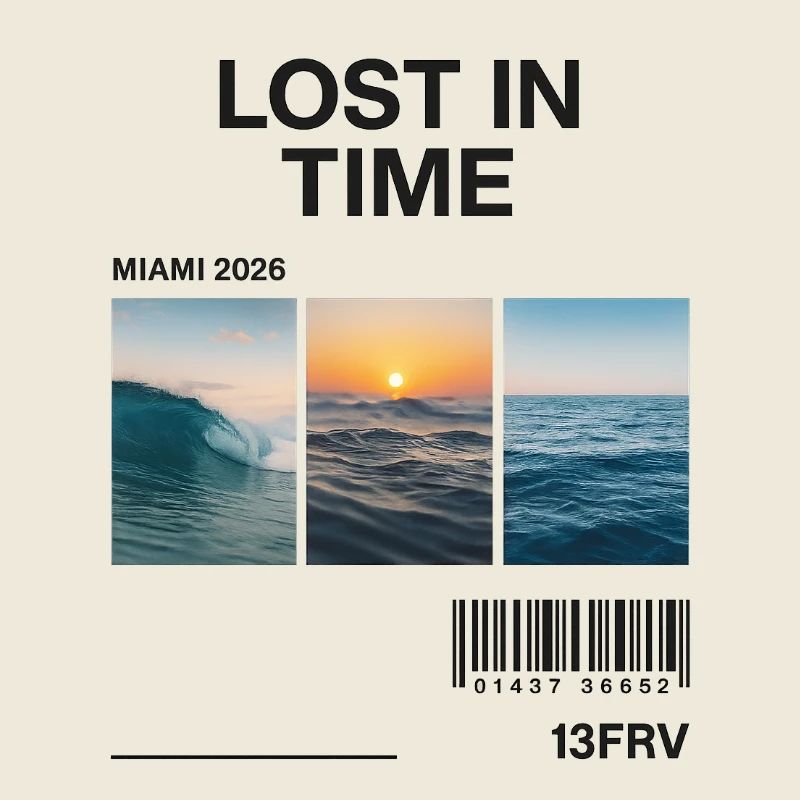 Lost Time: Miami Waves Triptych