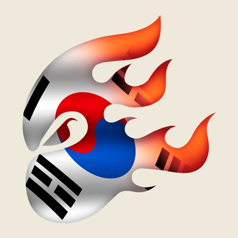 Drapeau coréen - Corée - Ninja