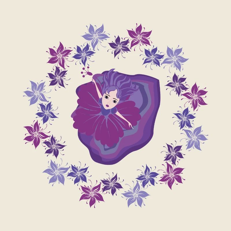 Magische Fee auf Amethyst