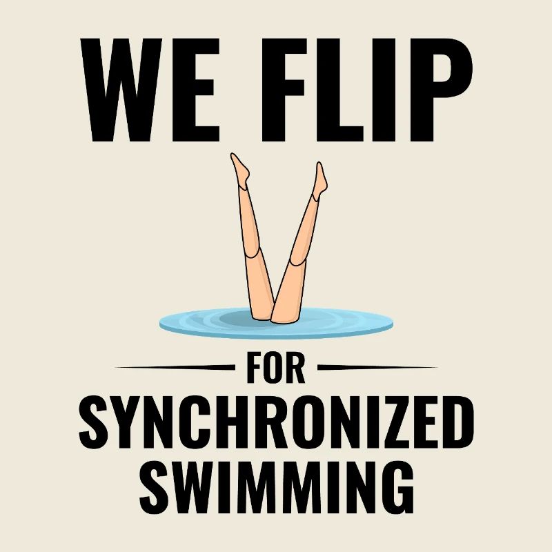 Humorous Legs Drowning Synchronized Swim