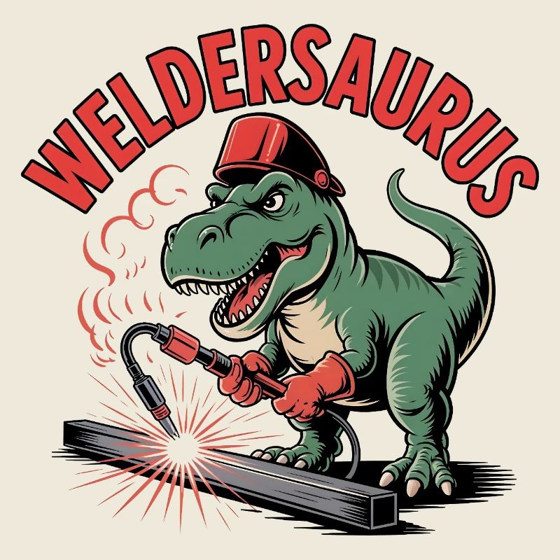 Weldersaurus Lustiger Schweiß-Dinosaurier