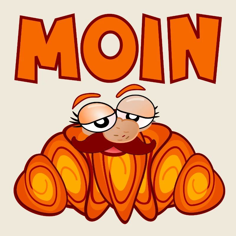 MOIN FRANZBRÖTCHEN SCHNURRBART MANN