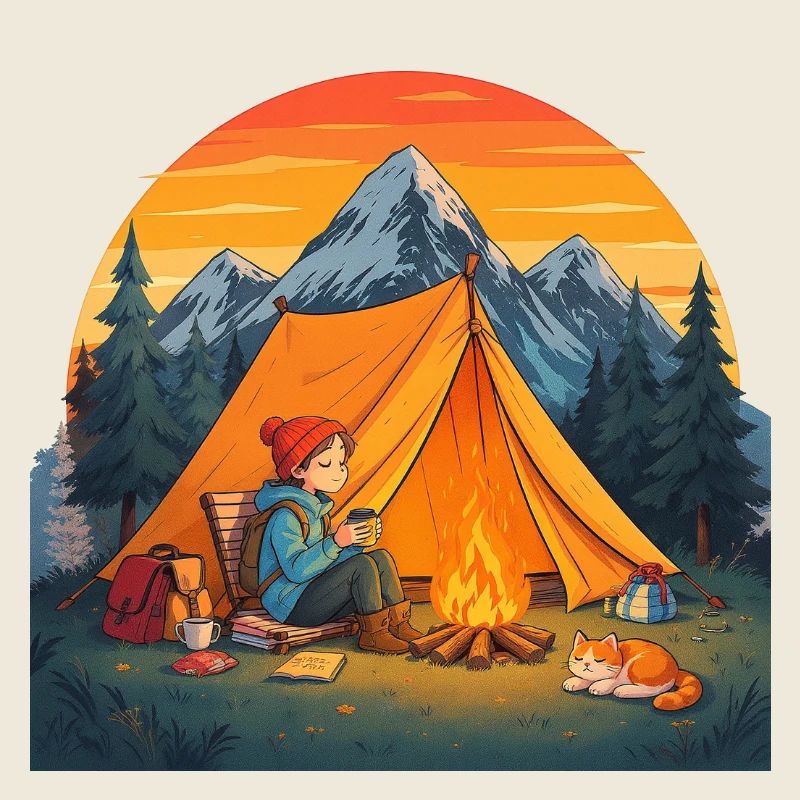Camping mit Katze