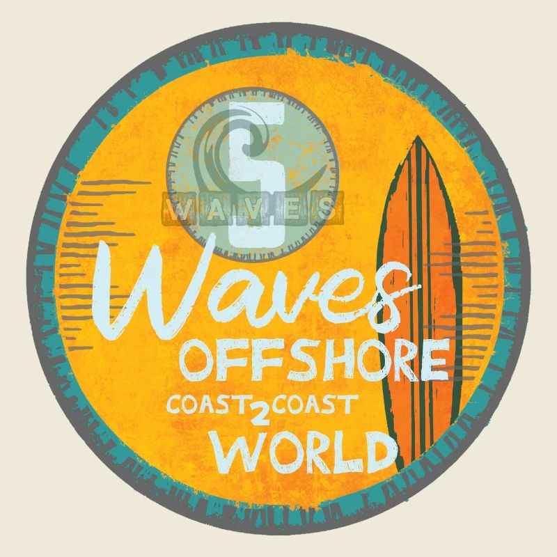 Vagues de surf conception offshore
