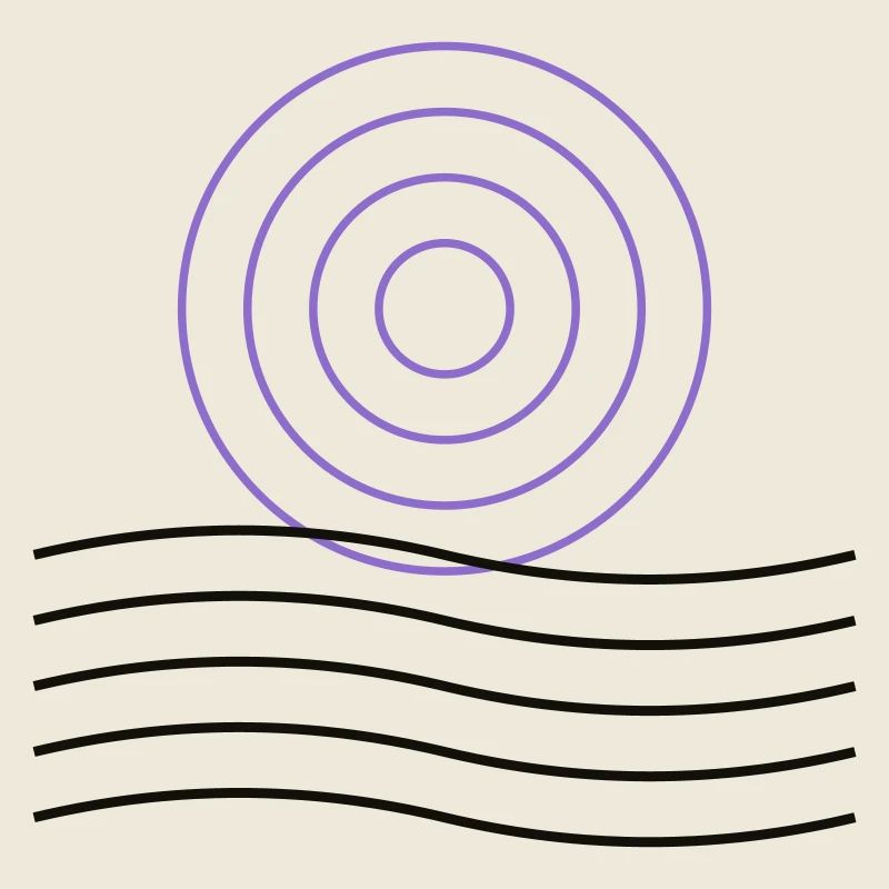 Abstract geometric circle design