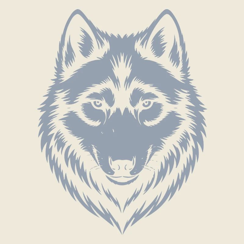 Majestätisches Wolf-Emblem-Design