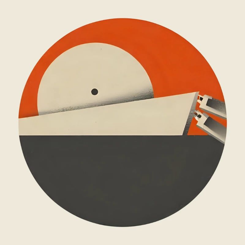 Abendrot Mit Geometrischem Minimalismus
