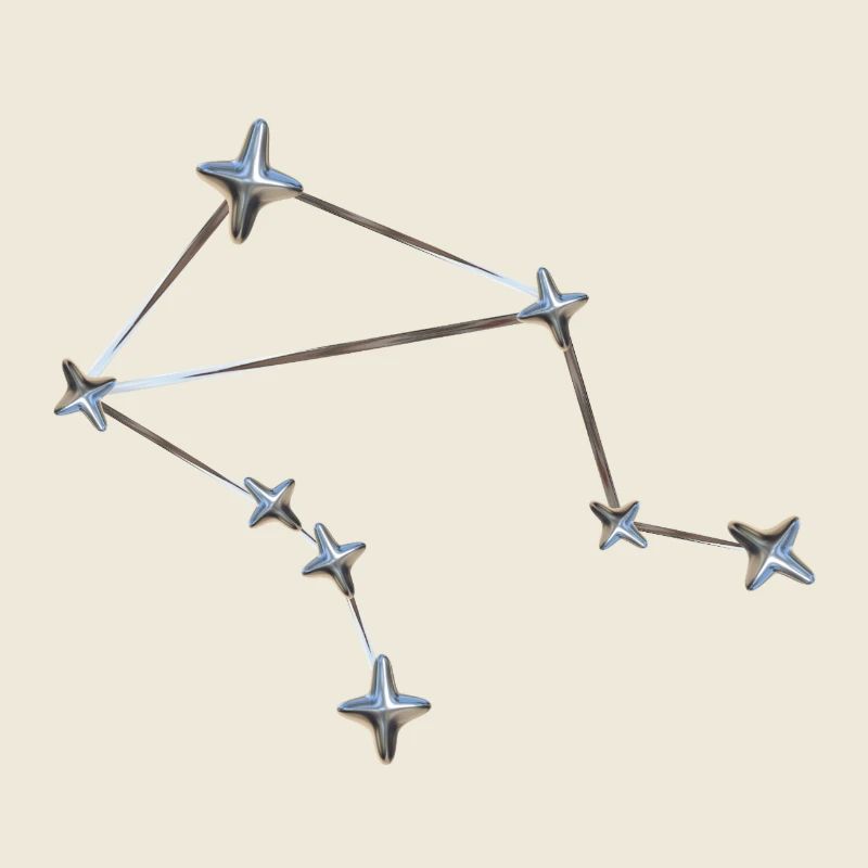 Libra Sternbild – Metallic Zodiac