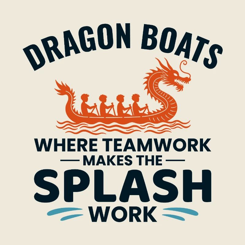 Drachenboot-Rennmannschaft